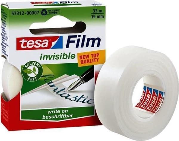 Tejp Tesa film 19 mm x 33 m osynlig