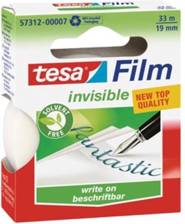 Tejp Tesa film 19 mm x 33 m osynlig