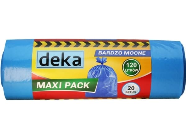 Deka Meget sterke Maxi Pack poser 120L blå 20 stk. (D-300-0101)