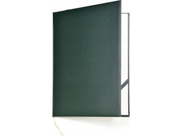 Argo Diploma cover 220x310mm ARGO ELEGANT 220214 grön mjuk konstläder faner 10st