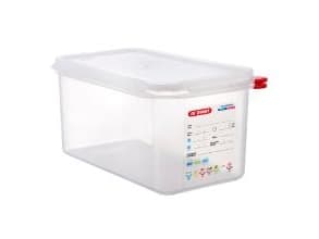 Beholder Araven lufttæt L32.5xB17.6xH15cm 1/3GN 6ltr polypropylen låg klar,6 stk/krt