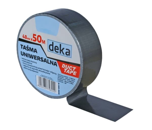 Deka yleiskäyttöinen teippi HOPEA 48mm 50mb DUCT TAPE HOPEA 48mm 50mb