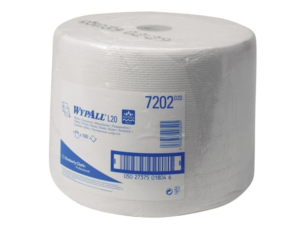 WypAll L20 - Rengöringsdukar - AIRFLEX -tyg - 1000 ark - vit - för P/N: 6146, 6154, 6155