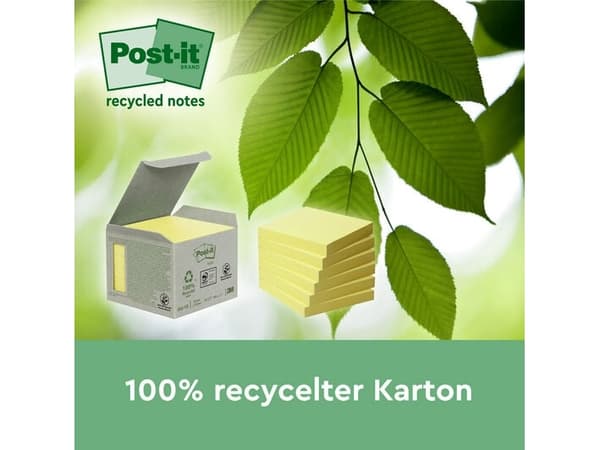 3M 7100284576, firkant, Gult, Papir, 47,6 mm, 47,6 mm, 70 ark
