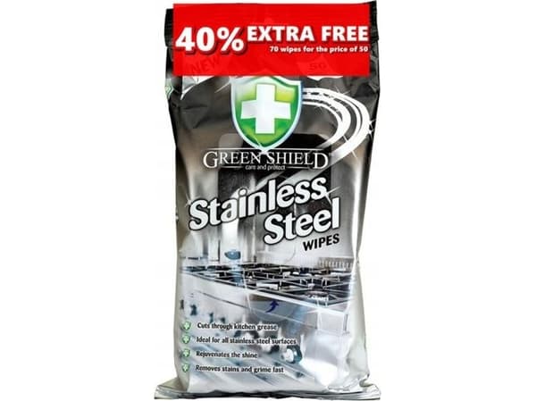 Green Shield Green Shield våtservietter 70 stk - for rustfritt stål og INOX, universal