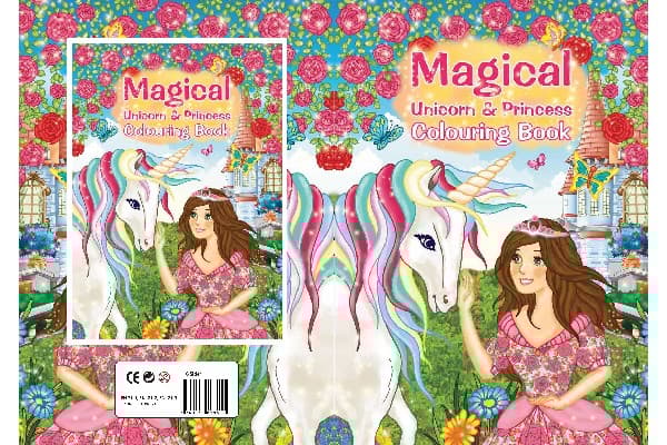 Carioca Malebog A4 Magical Unicorn & Princess 16 sider