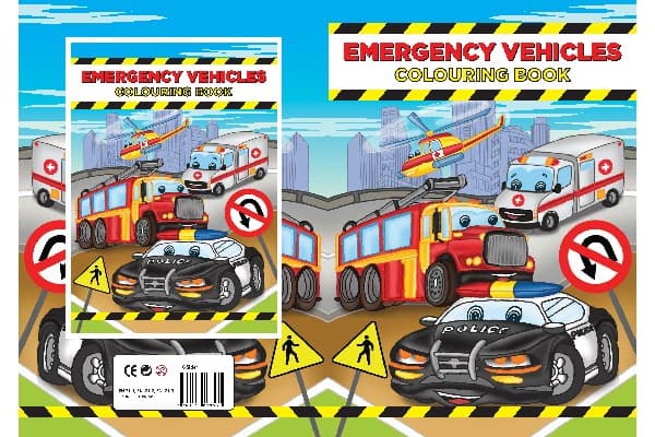 Malebog A4 Emergency Vehicles 16 sider
