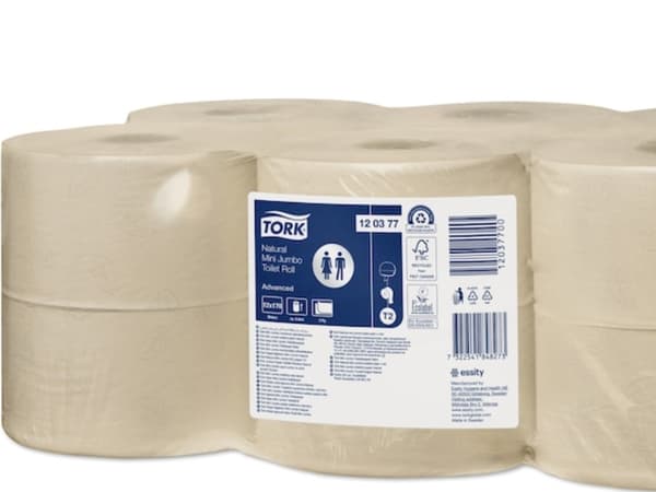 WC-paperi Tork Jumbo Mini T2 170 m 2-kertainen Nature,12 rl/krt