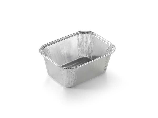 Aluminium tray, Plus Pack 1-Compartments, Rektangulær kapacitet 250ml,108x83x42mm aluminium, alumini