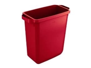 Beholder 60ltr L59xB28.2xH60cm fødevaregodkendt plast rød,stk