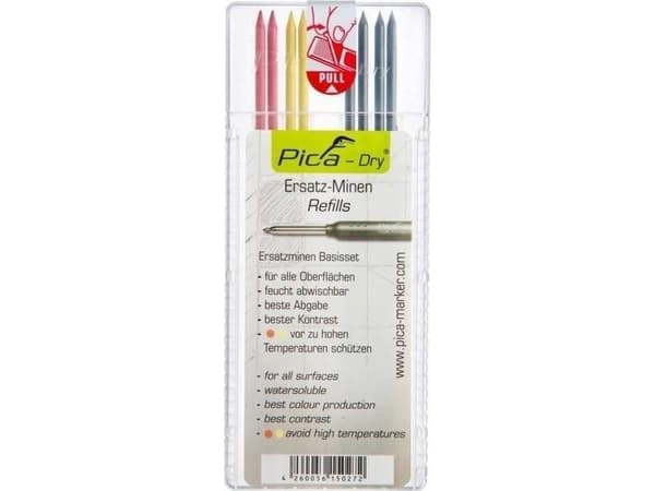 Pizza Marker Pizzakompleks 10 stk. gul mekanisk blyantpåfylling 2,8 mm [4032]