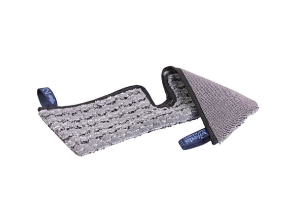 Skrubbemoppe, Vileda Swep Duo r-SafetyPlus Pro, grå, polyester, 50 cm, lommer