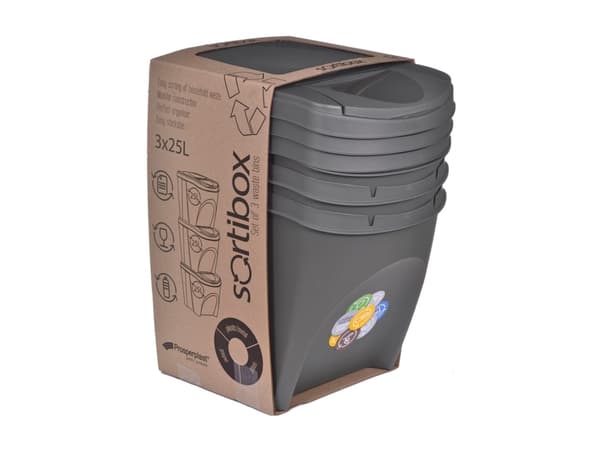 Prosperplast SORTIBOX Rektangulær Grå Plast