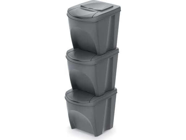 Prosperplast SORTIBOX Rektangulær Grå Plast