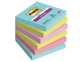 Post-It 7100263206, firkant, Blå, Grønn, Rosa, Papir, 76 mm, 76 mm, 90 ark
