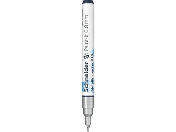 Schneider SCHNEIDER Paint-It 010 metallinhohtomerkki, 0,8 mm, hopeanvärinen metalliväri