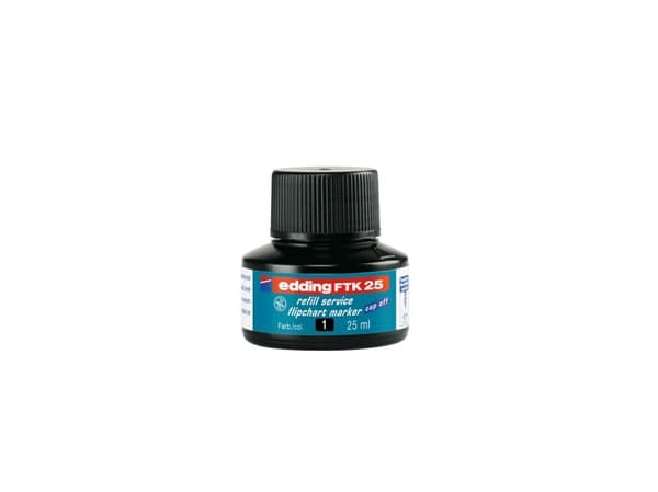 Edding Ink for påfylling av e-FTK 25 EDDING flipovertusser, svart