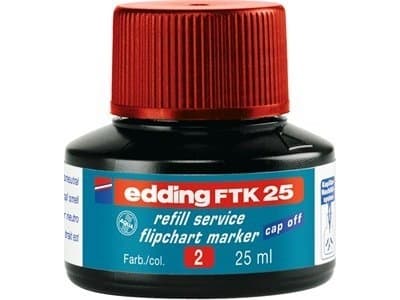 Edding FTK 25, Rød, 25 ml, edding 380, 383, 1 stykker