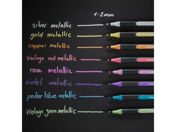 Schneider Schreibgeräte Paint-It 020, 1 stykker, Sølv, Sort, Sølv, 1 mm, 2 mm
