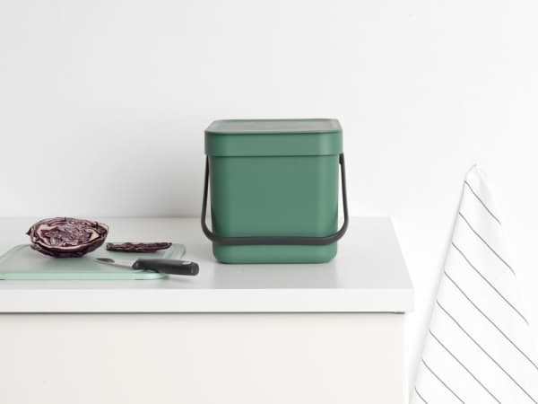 Brabantia 129841, 6 L, fyrkantig, plast, grön, 200 mm, 245 mm