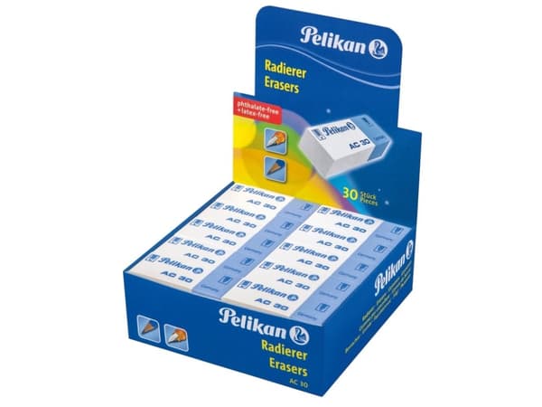 Pelikan 606079, Muovi, Valkoinen, Aikuinen & lapsi, Laatikko, 30 kpl