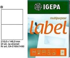 Mondi ETIKETTER A4 IGEPA 210 X 148 MM HVIT (100)