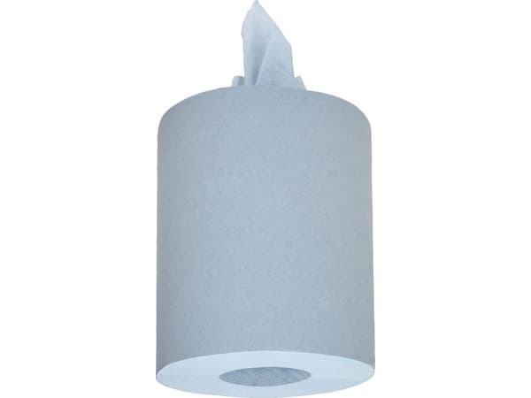Håndklæderulle, Kimberly-Clark Wypall L10, 1-lags, Mini, 79m x 38cm , Ø18,3cm, blå, genanvendt papir