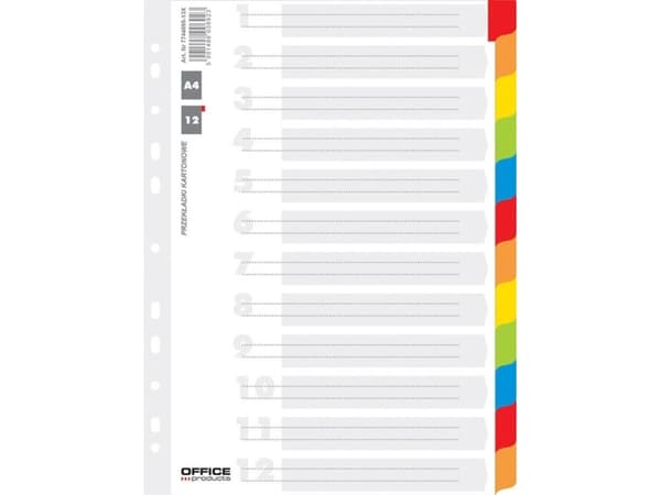 Herlitz KARTONKI TYÖLEHTI A4 INDEX LAMINOITU 12 VÄRIÄ