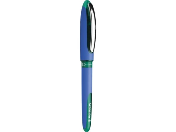 Schneider Schreibgeräte One Hybrid C, Stiftpenna, Blå, Grön, Grön, Gummi, 0,5 mm, Ambidextrous