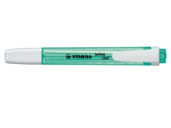STABILO swing cool Pastel, 1 styck, Turkos, Mejselspets, Turkos, Vit, 1 mm, 4 mm