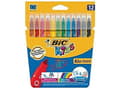 Miniatyrbilde 3 av 3: BIC KiDS KID COULEUR - Markør - ikke-permanent - assorterte farger - vannbasert blekk - 0.8 mm - medium (en pakke 12)