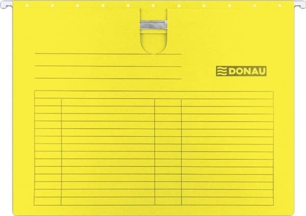 Donau Hanging folder DONAU with mustache, A4, 230gsm, yellow