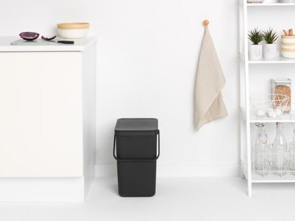 Brabantia 129940, 25 l, Rektangulær, Plast, Grå, 265 mm, 340 mm
