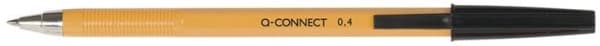 Q-CONNECT KF34046, Klips, Tynn spiss, Gjenfyllbar, Sort, 20 stykker, Fint