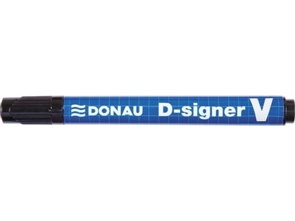 DONAU D-Signer V permanent märkpenna, avgränsning, 1-4 mm (linje), svart