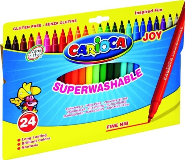 Herlitz FLAMASTERS 24 FÄRGER CARIOCA JOY