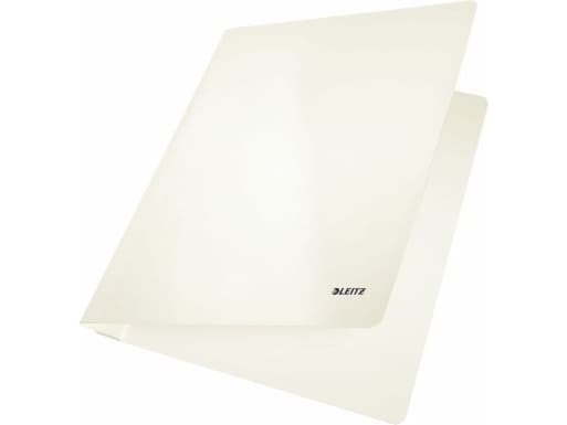 LEITZ mappe WOW, DIN A4, papp, perlehvit? laget av PP laminert papp, 300 g-kvm, kapasitet: - 10 stk (3001-00-01)