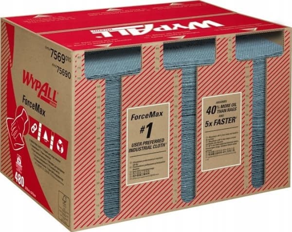 Kimberly-Clark Kimberly-Clark Wypall Forcemax - hopfällbar, grå rengöringsduk - 480 sektioner