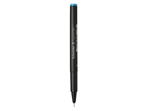 Schneider Schreibgeräte Topliner 967, Ljusblå, Medium, Svart, Polypropylen (PP), Rund, 0,4 mm