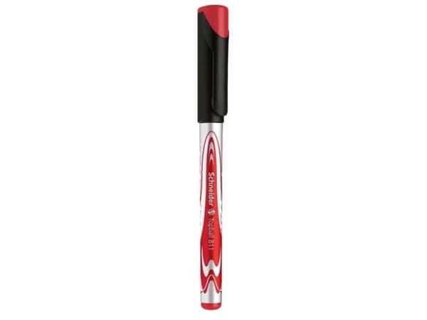 Schneider Topball 811 - Rulleballpenn - rød - 0.5 mm - fin