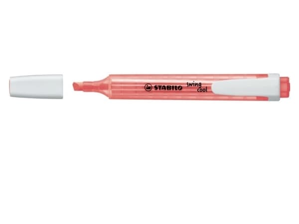 STABILO swing cool Pastel, 1 stykker, Rosa, Meisel tupp, Rosa, Hvit, 1 mm, 4 mm