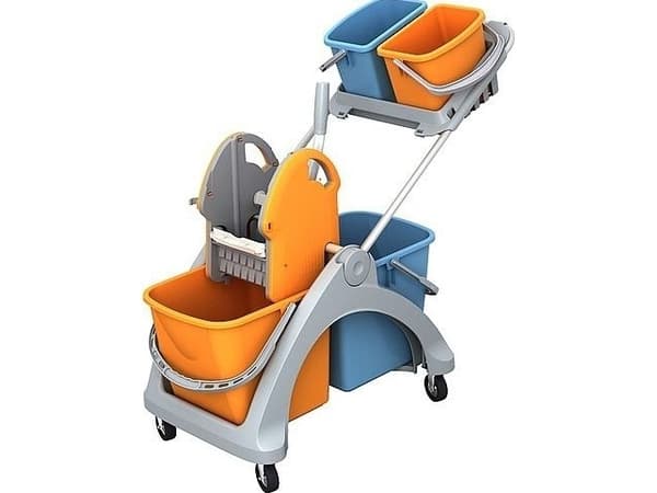Splast TSK-0012 Muovivaunu 2x25 l + 2 ämpäriä 6 l