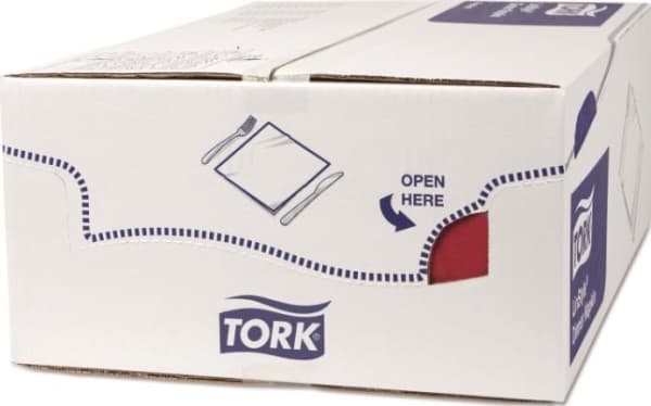 Tork Tork LinStyle - Middagsservetter, premium - Rödbrun