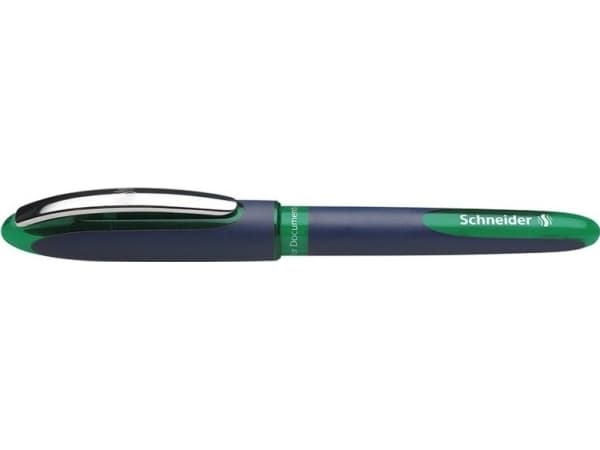Schneider Schreibgeräte One Business, Fastklämbar och indragbar penna, Blå, Grön, Grön