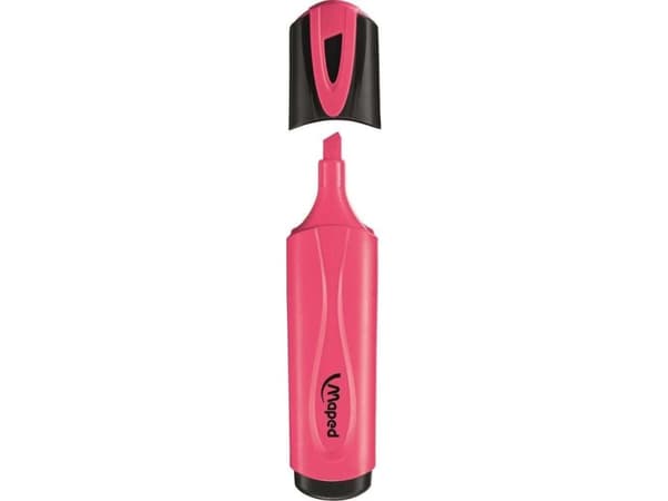 Maped Fluo Peps Classic, 1 styck, Rosa, Svart, Rosa, Rosa