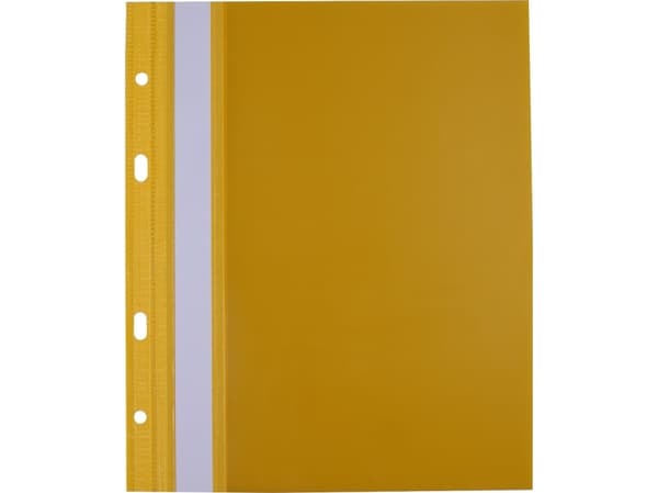 Biurfol A5 hardhengt mappe, gul, 10 stk