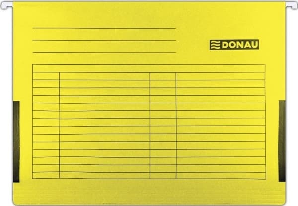 Donau Hengemappe DONAU med boczkas, A4, 230gsm, gul