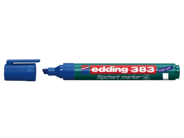 edding 383 flipchart - Markør - for flippover - blå - vannbasert blekk - 1-5 mm