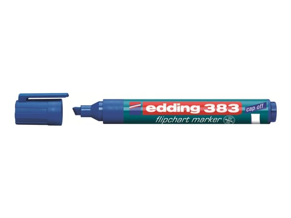 edding 383 flipchart - Markør - for flippover - blå - vannbasert blekk - 1-5 mm