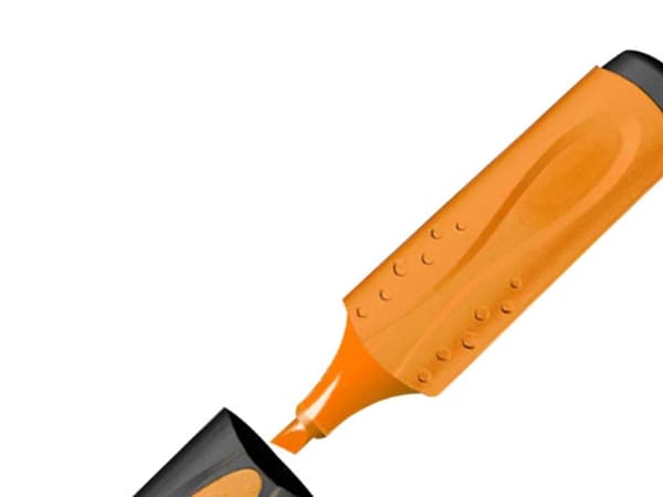 Maped Fluo Peps, 12-pack, 12 stykker, Oransje, Meisel tupp, Svart, Oransje, Papir, Boks